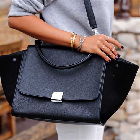 celine navy blue trapeze bag|celine bag crossbody price.